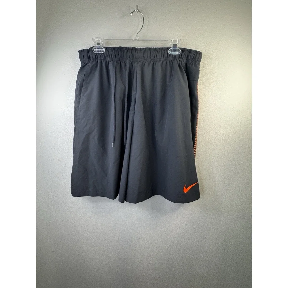 NIKE Mens Active Drawstring Shorts Lightweight 2XL 90s‎ Neon Spellout 7